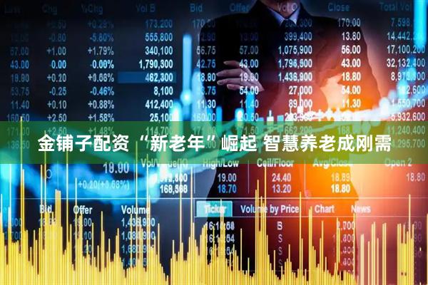 金铺子配资 “新老年”崛起 智慧养老成刚需